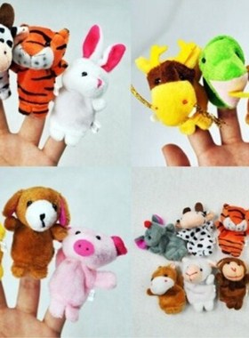 Finger Puppets Baby Mini Animals Educational Hand Cartoon A