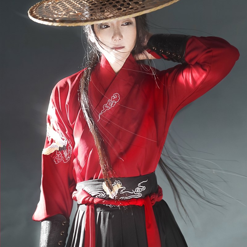 汉服男款侠客古装新款国风长裙汉服毕业班服春夏季情侣魏晋风套装