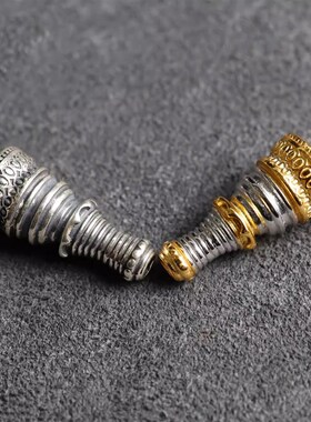 新品文玩藏传佛珠念珠S925纯银佛塔镀金佛塔星月菩提凤眼菩提佛塔