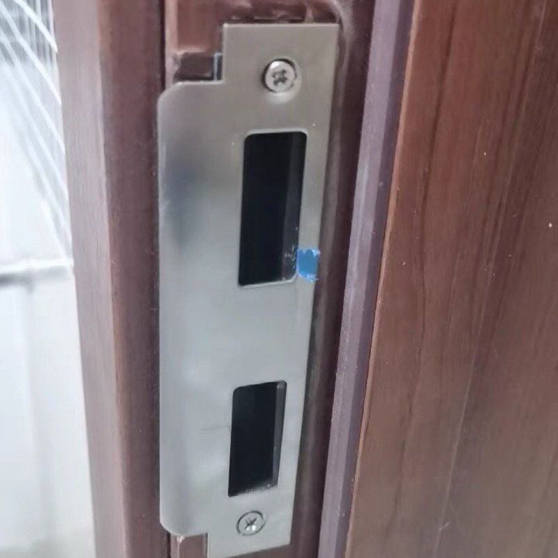 现货扣片条扣盒锁l片门框卧室门锁锁舌槽专用挡片压边条防盗门房