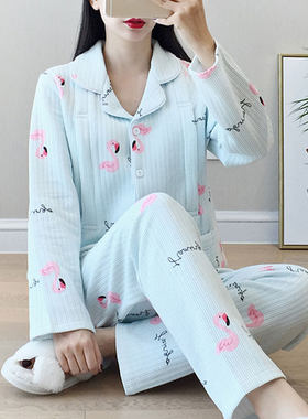 特大码月子服12月份11纯棉产后哺乳200斤秋冬加肥加厚300孕妇睡衣