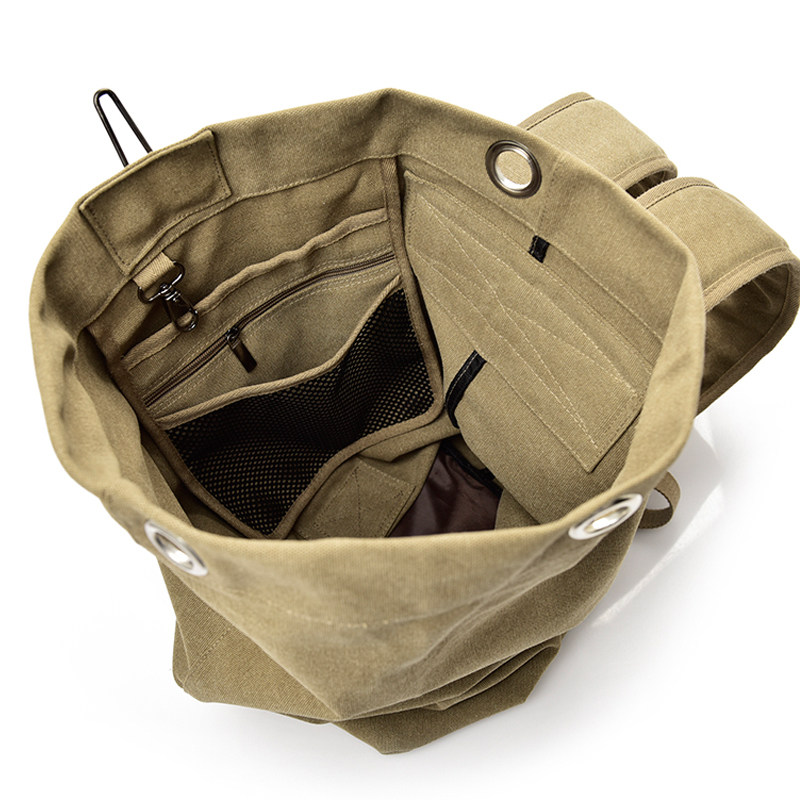 帆布双肩包男士户外旅行水桶背包登山运动男女大容量行李包手提袋,箱包皮具/热销女包/男包,双肩背包,淘宝优惠券,粉丝福利购,淘宝优惠卷