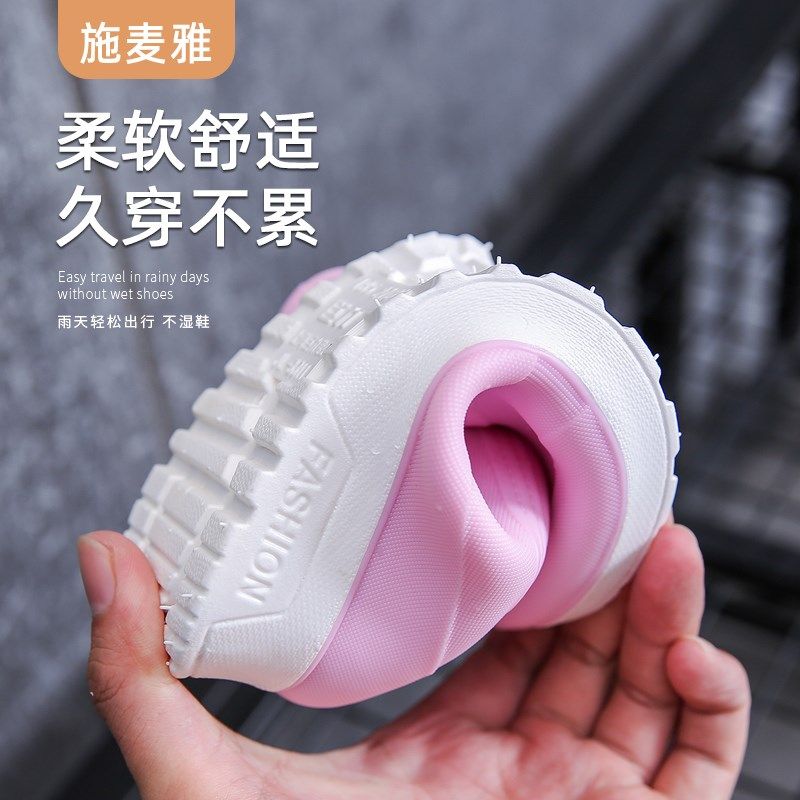 儿童雨鞋男款学生水鞋女孩防水鞋套男孩亲子款可爱胶鞋防滑大童