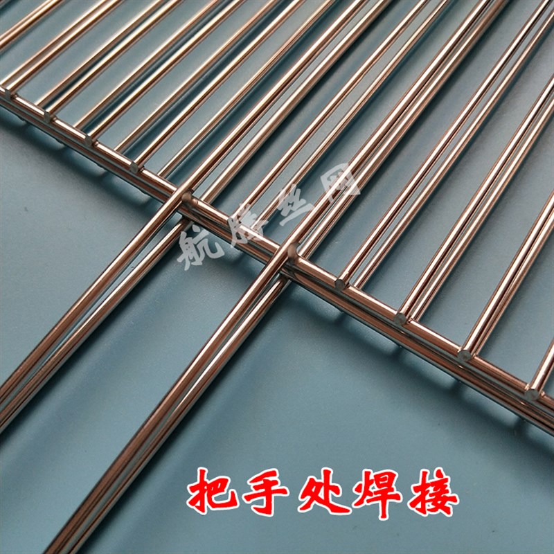 不锈钢烤鱼夹子加粗烧烤拍子长方形  家用商用烧S烤工具烤鱼夹大图片