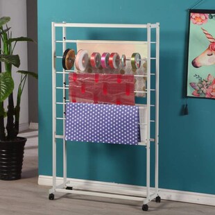 架展示架地铁货架包装纸架花店丝巾艺双面围巾丝带用品落面料花店