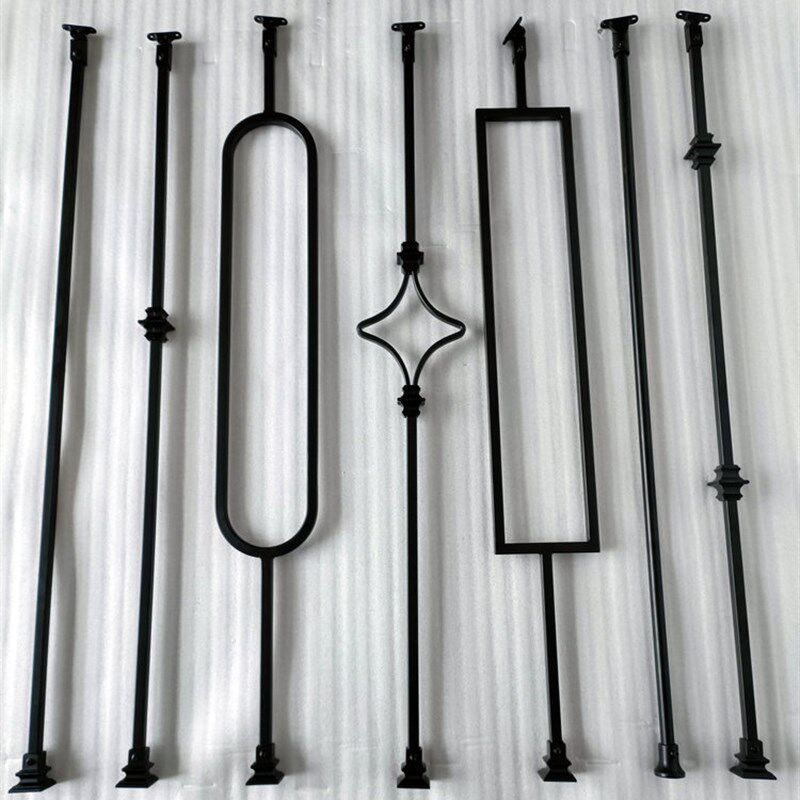 日本进口良品优选铁艺单根组装楼梯立柱配件扶手围护栏杆新中式欧