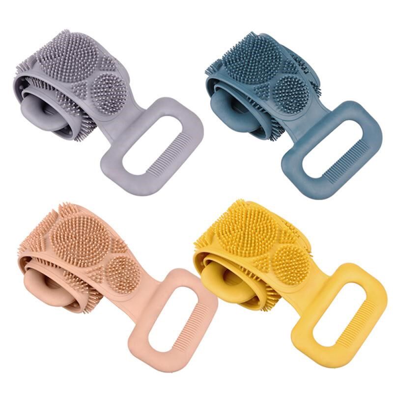 Bath Shower Silicone Body Brush Bath Belt Exfoliating Back B