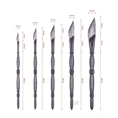 1PC 87DS High Grade Pro Artist Paint Brush Watercolor Bamboo