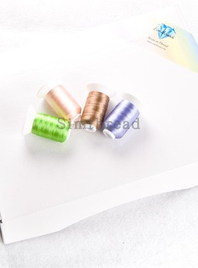 Bror 电脑绣花机彩色冰丝绣花线两股 63色,40色,12色/套