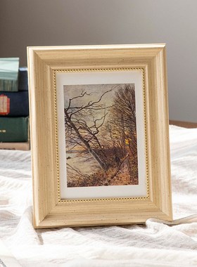 美式复古相框摆台来图做框架6七8寸打印儿童洗照片做成a4画框