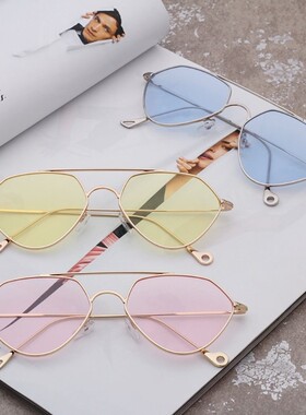 工厂销Fashion Men Women Metaly Frame Sunglasses Protective e