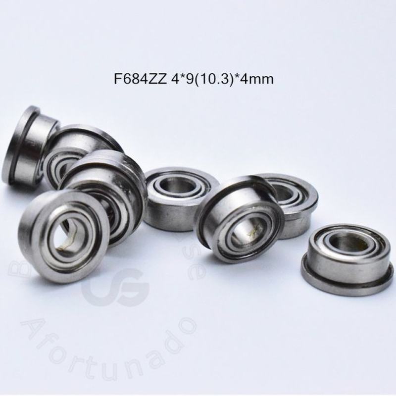 推荐Flange 10pcs F684ZZ 4*9(10.3)*4(mm) Free shipping chrom