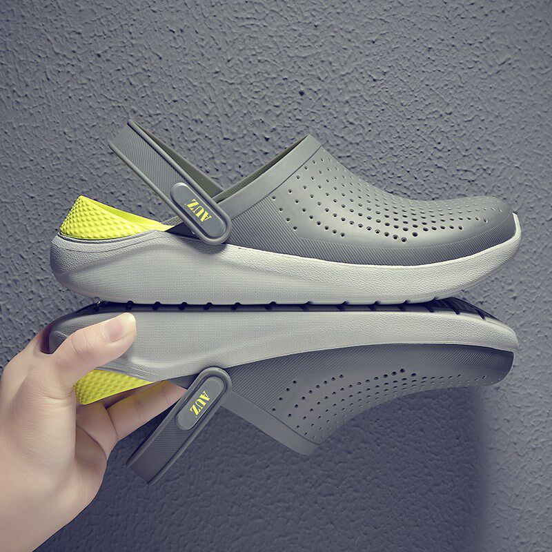 男士拖鞋男高级感外穿洞洞鞋防滑厚底凉鞋夏季运动潮流户外沙滩鞋