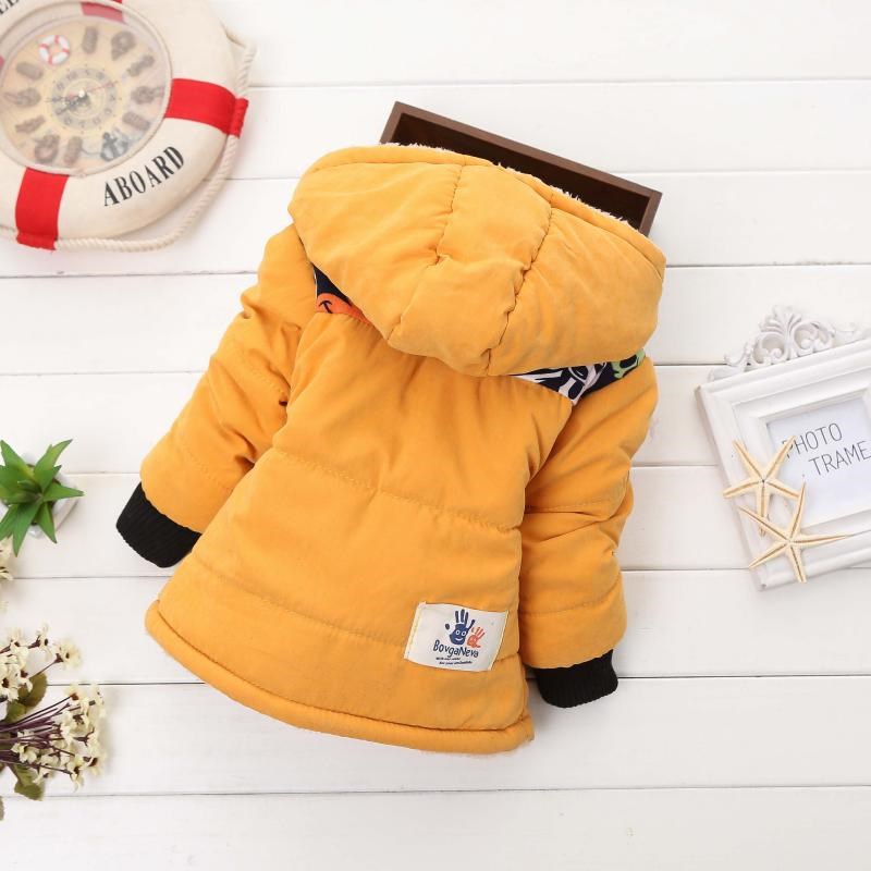 反季儿童宝宝棉衣1-2-3-4岁6个月卡通小外套加绒加厚小男孩保暖衣