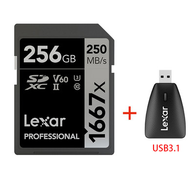 新品Lexar SD Card 1667X Original 250MB/s  64GB 128GB 256GB S