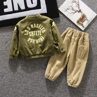 儿童帅气韩版 男童2020新款 小童春秋男孩洋气三件套 套装 潮宝宝春装