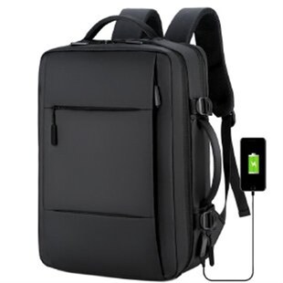 2022款简约双肩电脑包定制印logo笔记本17寸背包商务展会活动礼品