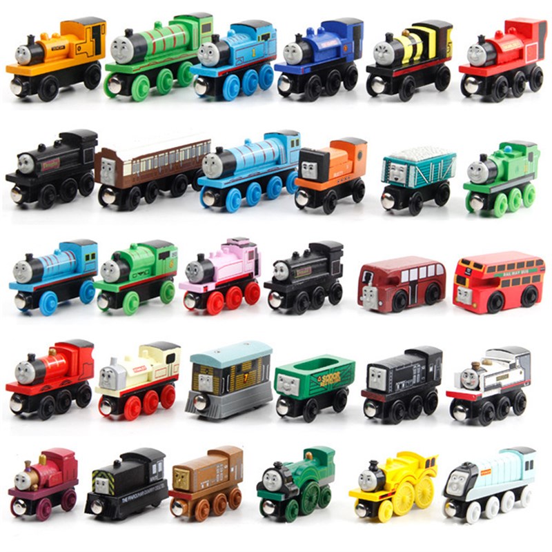 推荐1pcs New Emily Wood Train Magnetic Wooden Trains Model C