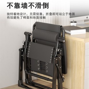 躺椅午休折叠家用折叠靠背椅子老人专用午睡椅阳台休闲坐睡两用椅