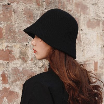 网红2022 panama warm winter Women's Bucket hat for teens Fel