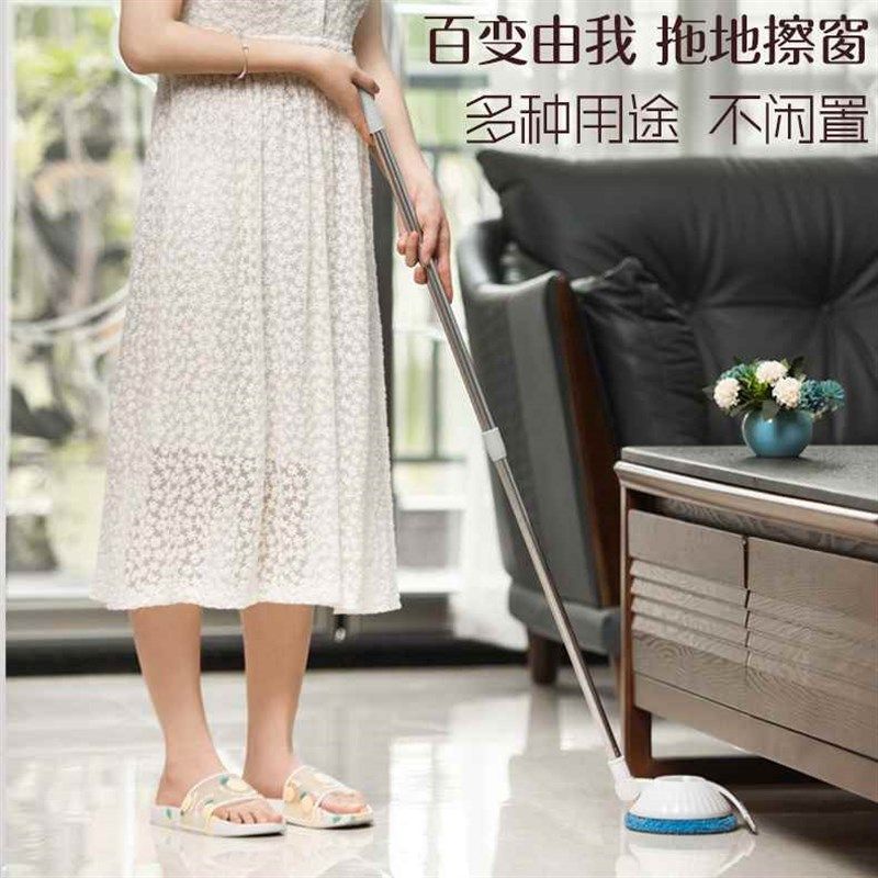 擦玻璃擦窗户擦拖地机器天花板人家用电动伸缩杆擦刮一体清洁机器