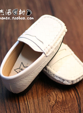 男宝皮鞋春秋f1-2-3-4-6岁女童一脚蹬套脚黑色单鞋儿童软底小黑鞋