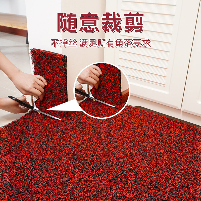 塑料丝圈地垫进门门口地毯家用防滑门垫可裁剪耐脏耐磨大面积脚垫,居家布艺,入户地垫,淘宝优惠券,粉丝福利购,淘宝优惠卷