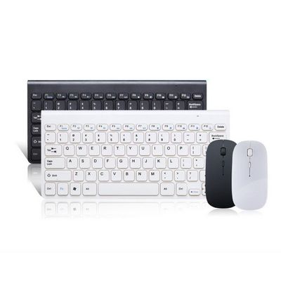 Simple ltra-Slim Black Mini Wireless Keyboard and Mouse Comb