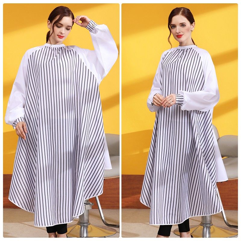 理发围布发廊剪头发围裙带袖子铜扣美发围布网红定制logo,婴童用品,理发围布,淘宝优惠券,粉丝福利购,淘宝优惠卷