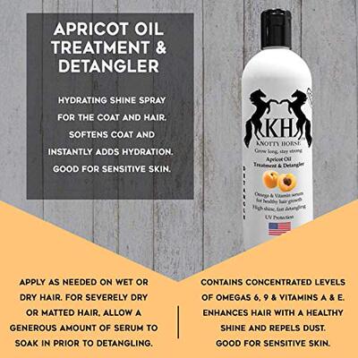 速发Knotty Horse Apricot Oil Detangler 12 oz