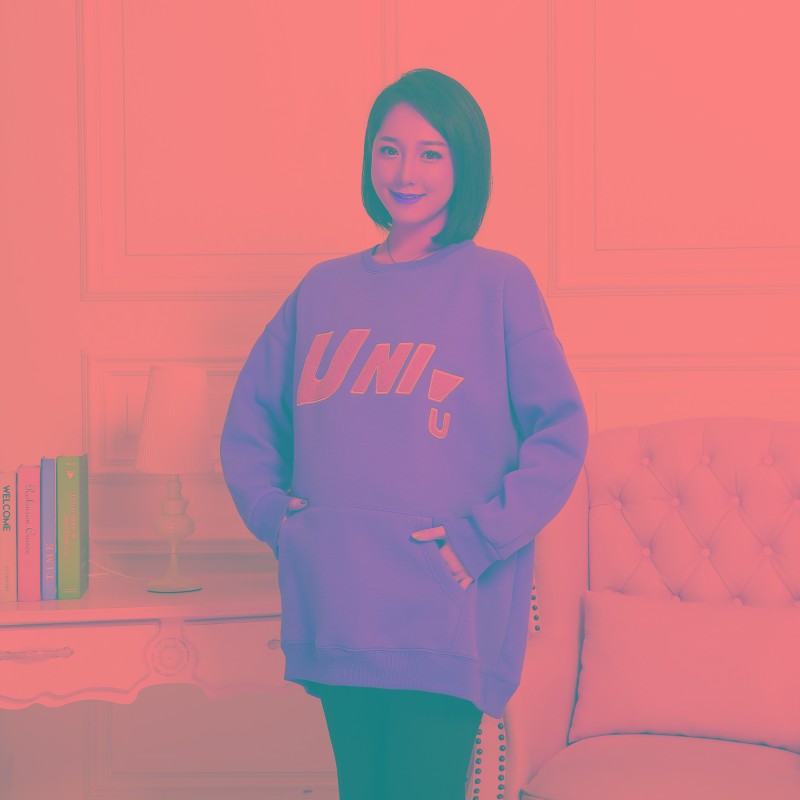 加肥加大码孕妇装冬装200-300斤孕妇卫衣秋冬加绒加厚中长款上衣
