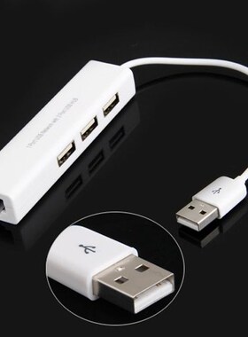 USB to RJ45 Lan Card Ethernet Network Adapter Cable+3 Port H