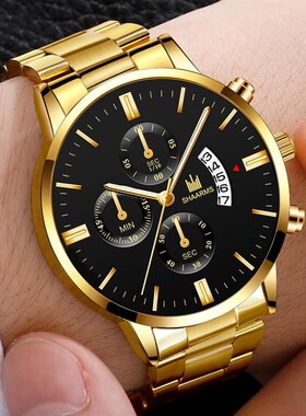 新品luxury business Military Quartz watch stainleTss steel c