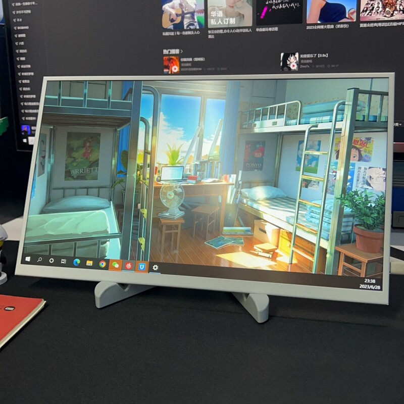 14인치 좁은 모서리 휴대용 모니터 스위치|PS5|XBOX 확장 화면 1080P 노트북 컴퓨터 보조 화면