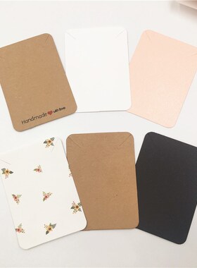 Jewelry-Displays Necklace Packaging-Cards Cardboard Kraft-Pa