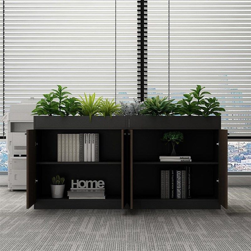 文件矮柜带锁木质花槽柜办公室储物矮柜置物隔断柜杂物收纳落地柜,基础建材,脚轮/万向轮,淘宝优惠券,粉丝福利购,淘宝优惠卷