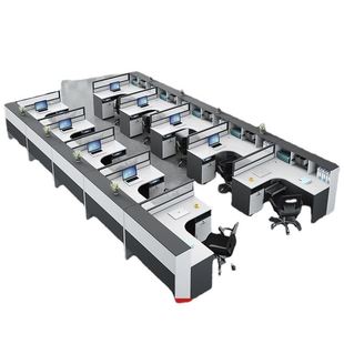 室位员办公桌椅组合屏风工作位简约现代264 人工职隔断