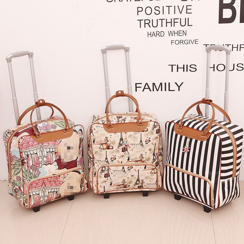 拉杆包旅行包女大容量手提韩版短途旅游行李袋可爱轻便Y网红行旅,箱包皮具/热销女包/男包,旅行袋,淘宝优惠券,粉丝福利购,淘宝优惠卷