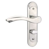 卫生间无钥匙厕所卫浴门通用型洗手间钛镁合金不锈钢门锁静音把手