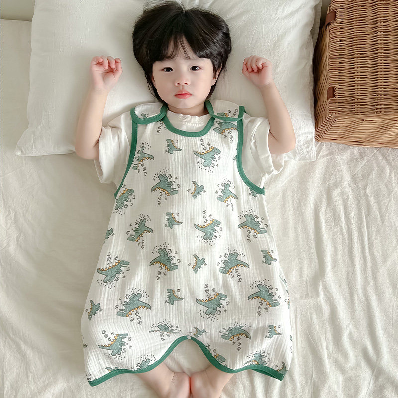 宝宝睡觉护肚子神器防踢被婴儿纱布肚兜儿童护肚围夏季薄款防着凉