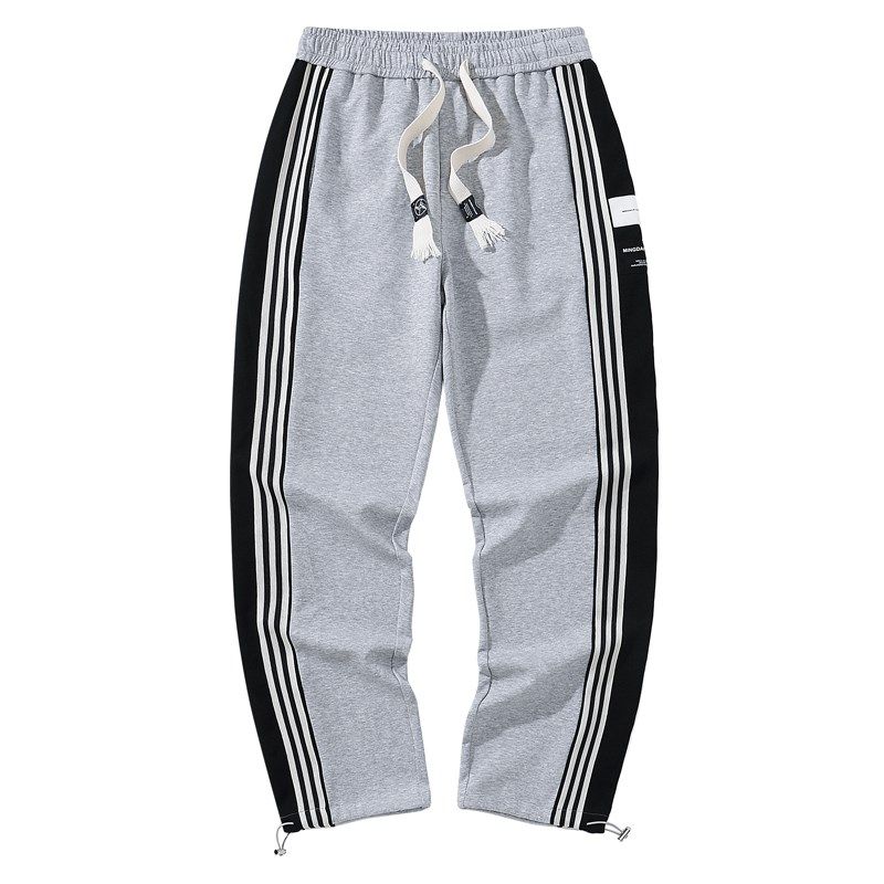 秋季加长版运动裤男120cm青少年高个子宽松直筒抽绳收口长裤110潮