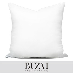 抱枕芯高弹羽丝棉枕芯柔软饱满羽毛片羽绒方枕芯腰枕芯靠垫