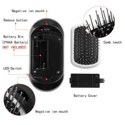 速发Hair Brush Electric Vibrating Scalp Massage Comb Hair Br