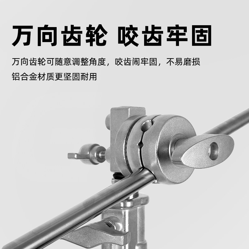摄影魔术腿圆饼夹全金属万向夹转接头转轮横杆转盘拍摄旗板固定夹