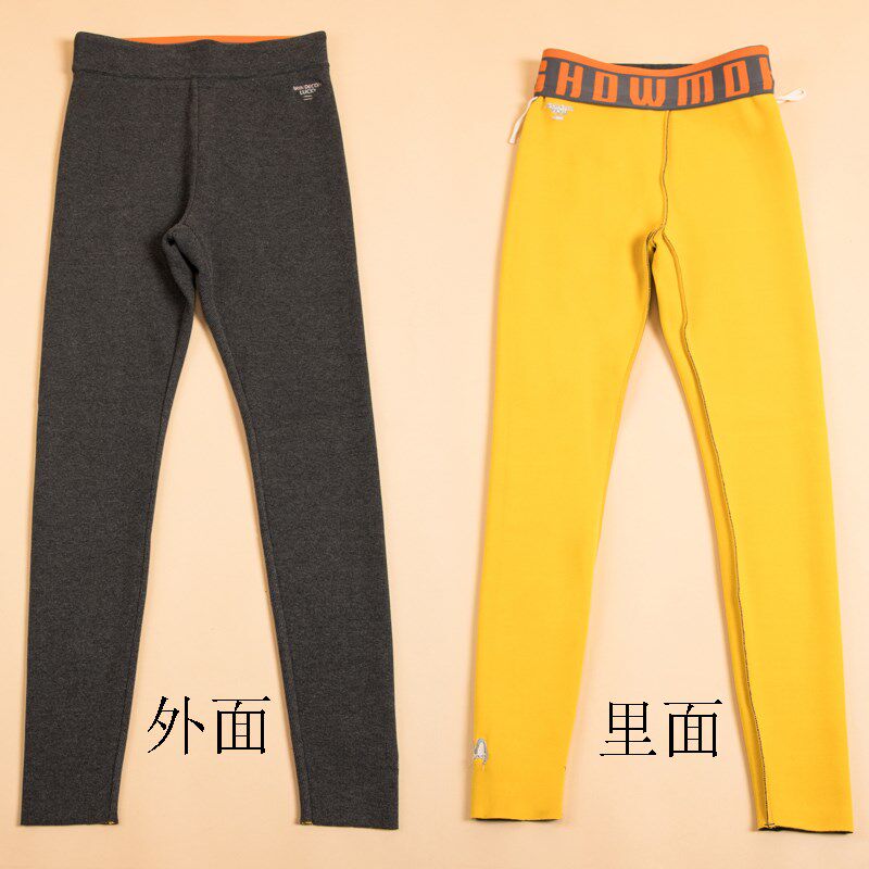 3ZU足装秀Z815505-1秋冬新款二级保暖260克一体裤九分打底裤