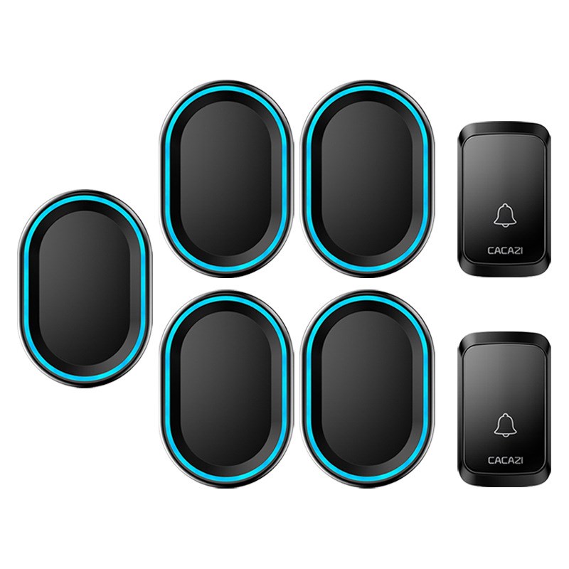 智能无线电门铃家用门铃一拖二防水远距离电子遥控门铃老人呼叫器