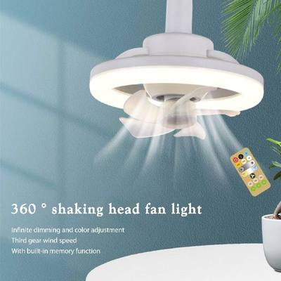 推荐Fan Chandelier Remote Control Electric Fan Light 360 Hea