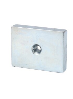 81x61x17mm孔8沉孔方形强磁高性能N38磁选机钕铁硼吸铁石磁石磁钢