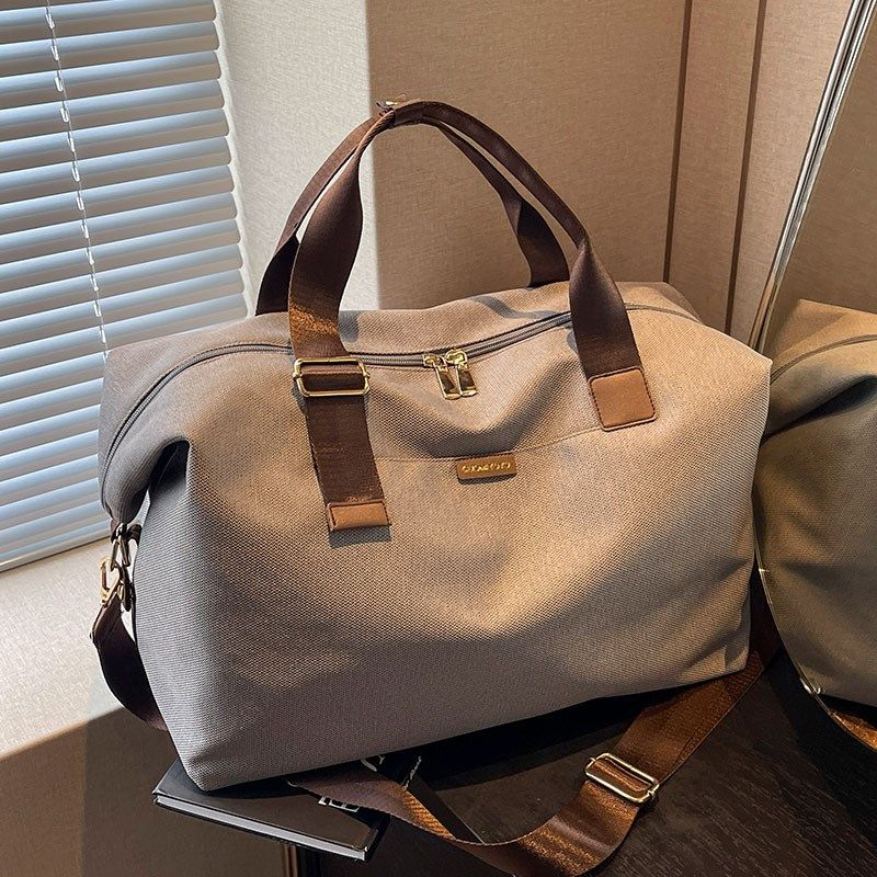 帆布包短途旅行包大容量女轻便行李包手提待产包收纳袋运动健身包