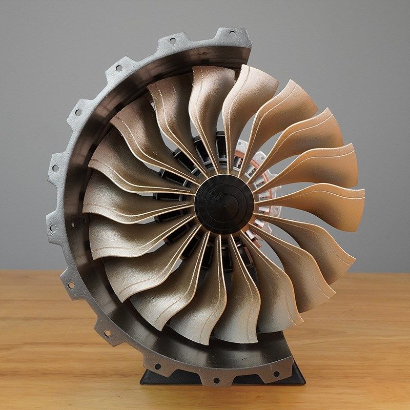直销新品mechi飞机发动机模型 迷你航空航发j涡扇engineman拼装可